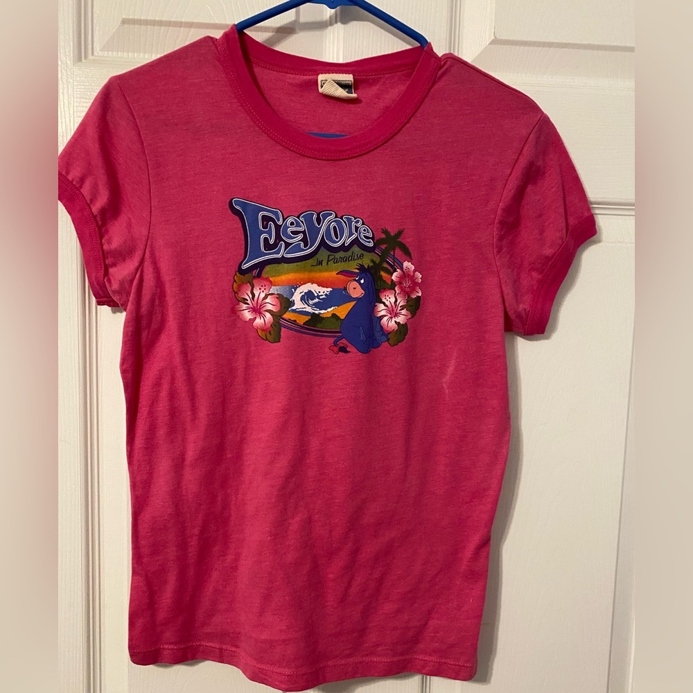 Disney PINK COTTON EEYORE IN PARADISE T-SHIRT